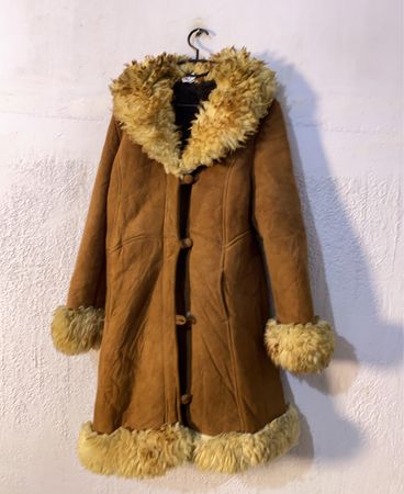 Brown Fur Trimmed Coat