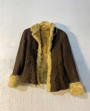 Brown Faux Fur Lined Jacket