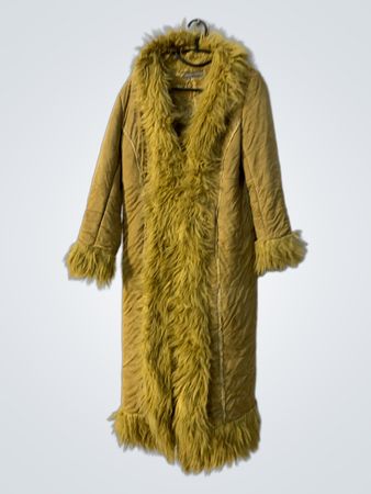 Dorothy Perkins Faux Fur Trimmed Long Coat