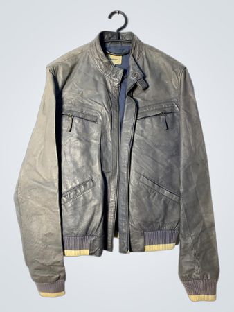 Conbipel Leather Bomber Jacket
