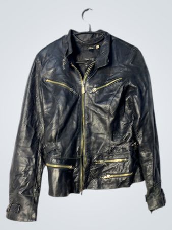 LC Collection Black Leather Jacket