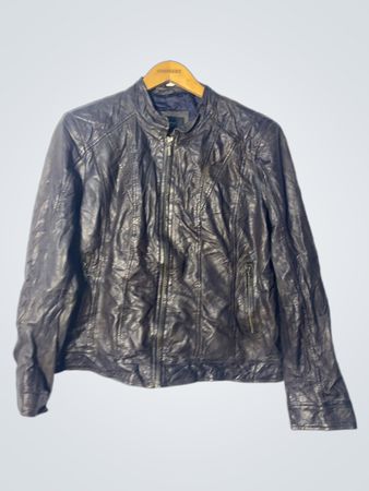 manguun collection leather jacket