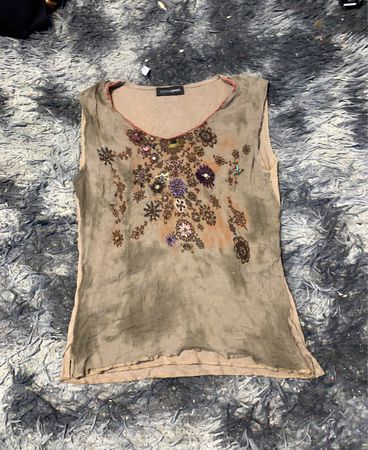 Cacharel Embellished Sleeveless Top