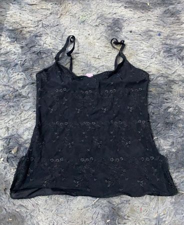 Schwarzes Spitzen-Camisole
