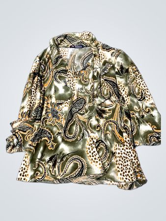 Paisley-Print-Bluse