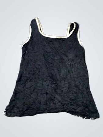 Schwarzes Tanktop mit Sternendruck