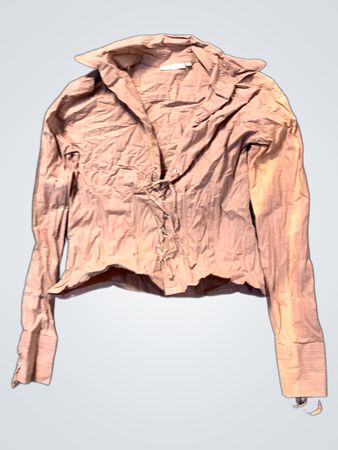 Hennes Damen Rosa Gestreiftes Button-Up Hemd