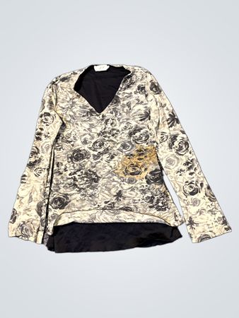 LC Paris Floral Print Langarmshirt