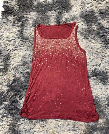 Maroon verziertes Tanktop
