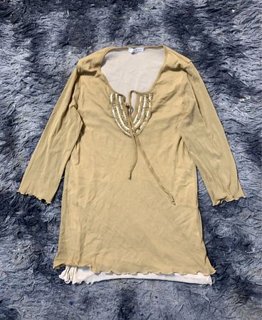 Lunallegra Firenze Beaded Neckline Top