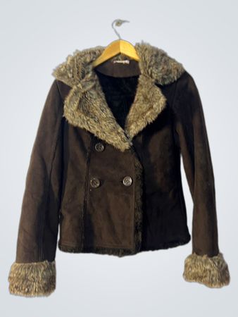 Brown Faux Fur Lined Jacket