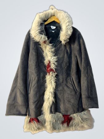 Gabriella Vicenza Women's Faux Fur Trimmed Coat