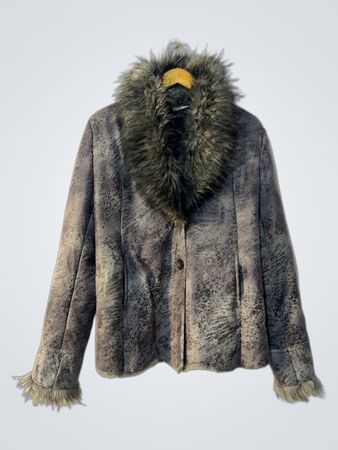 Faux Fur Trimmed Jacket