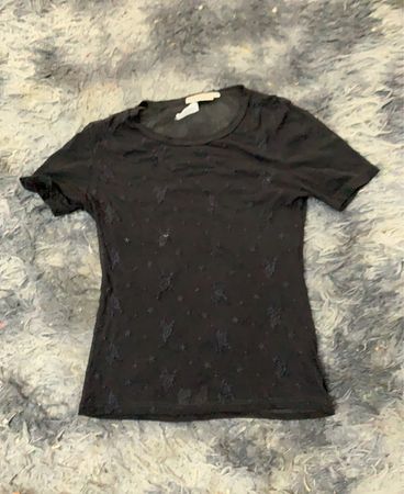Hennes Collection Schwarzes Spitzen-T-Shirt