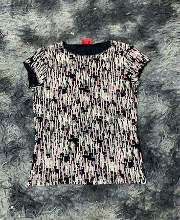 Elle Damen Kurzarm Grafik T-Shirt