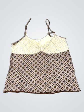 Zweifarbige Muster-Camisole