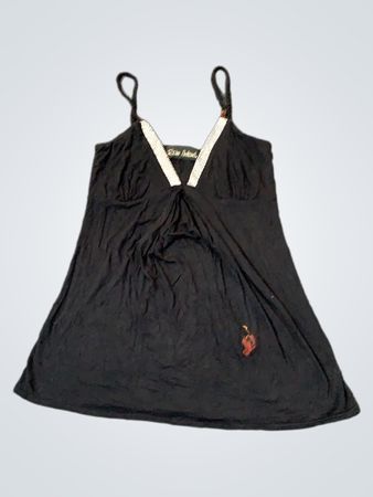 River Island Schwarzes Verziertes Cami-Kleid