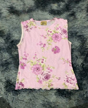 Crazy World Junge Mode Pink Floral Ärmelloses Top