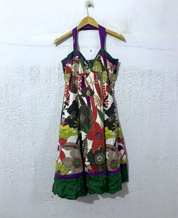 Styles by Steps Women's Floral Print Halter Dress