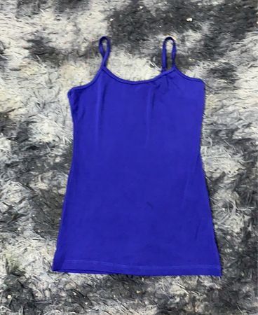 Blaues Spaghetti-Träger Tanktop