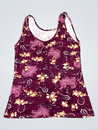 Damen Paisley Blumen Tanktop