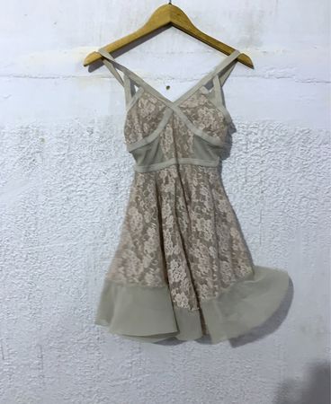 Beige Lace Dress