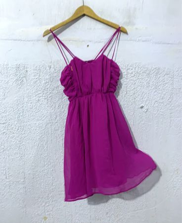Fuchsia Spaghetti Strap Dress