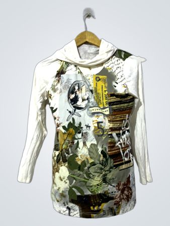 Langarm Grafikdruck Hoodie