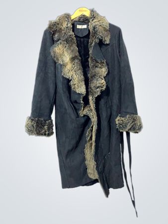 Balmain Fur Trimmed Coat