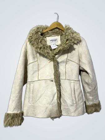 Fashion Bug Faux Suede and Fur Trim Jacket