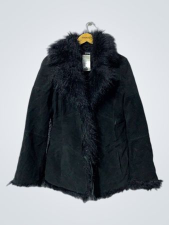 Morgan Faux Fur Trimmed Suede Jacket