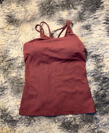 Ander Burgundy Workout Tank Top