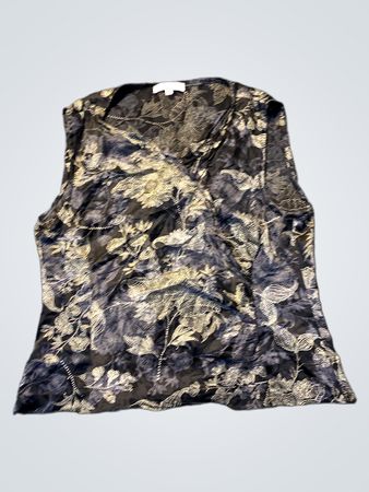 Le Mie Camicie Ärmellose Blumenmuster-Bluse