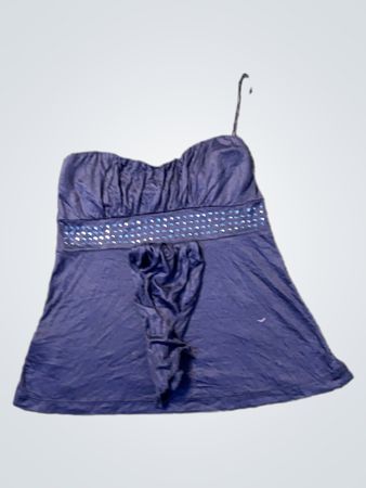Blaue verzierte Trägertop