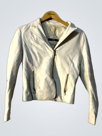 White Leather Jacket