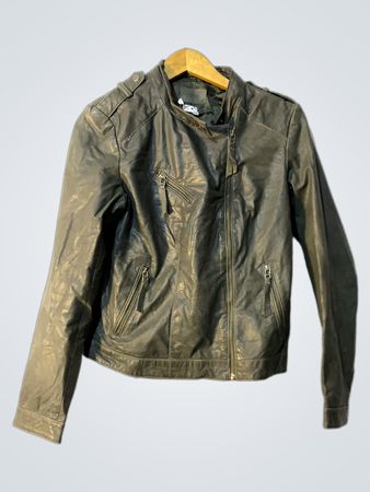 CAMEL Women's Faux Leather Jacket