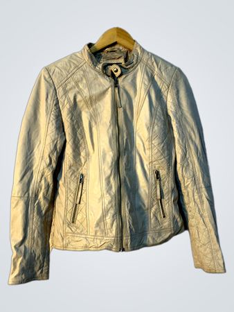 Beige Quilted Jacket