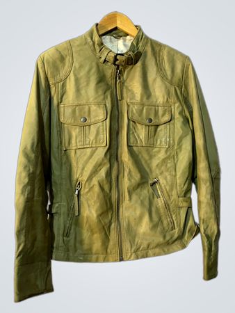 Khaki Leather Jacket