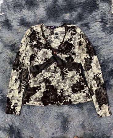 Loren Floral Print Long Sleeve Top