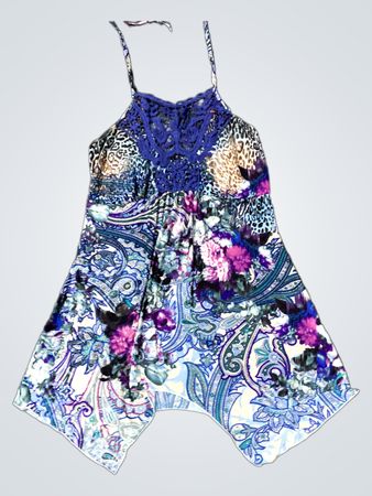 Halter Neck Print Tanktop