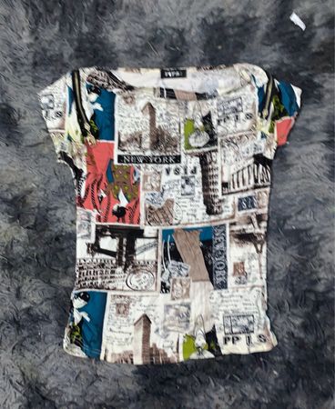New York Collage Print T-Shirt