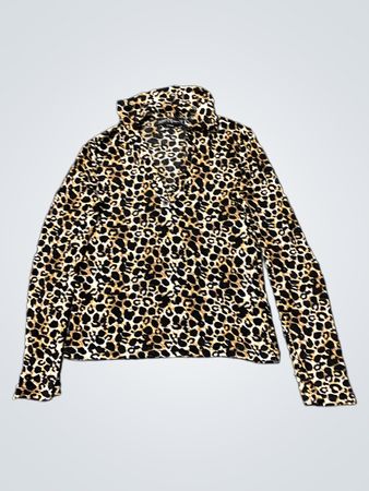 XOXO Friends Leopardenmuster Rollkragenoberteil