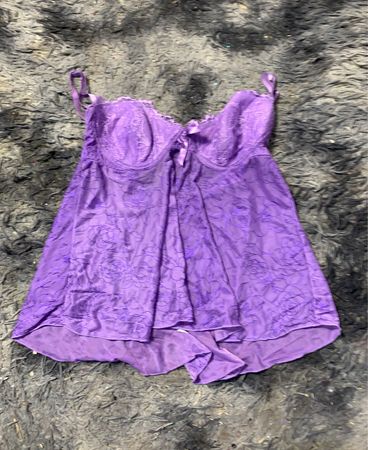 Lila florale Babydoll-Lingerie