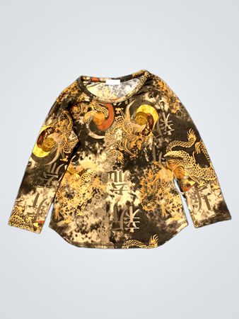 Xanaka Langarmhemd mit Drachenmotiv