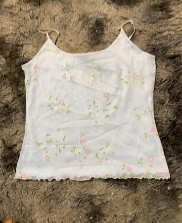 Hellblaues florales Cami