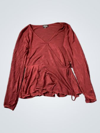 VERO MODA Damen Langarm Wickeloberteil