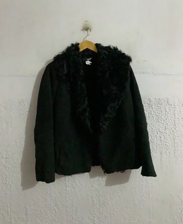 Black Jacket with Fur Collar