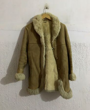 Brown Suede Sheepskin Coat