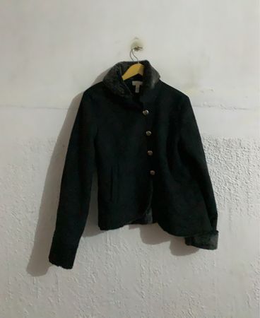 Black Jacket with Fur Collar