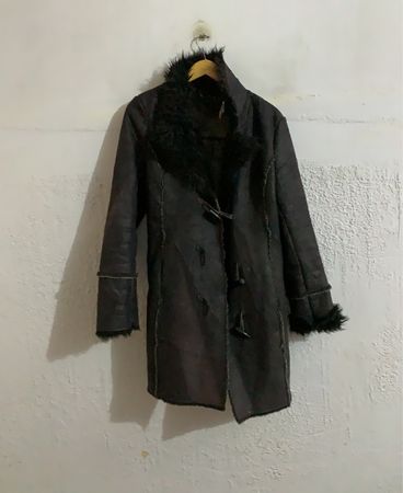 Shearling Trimmed Duffle Coat